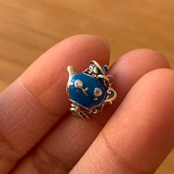 NWOT Disney Alice in Wonderland, Unbirthday Party Teapot Charm Sterling Silver - Picture 5 of 13